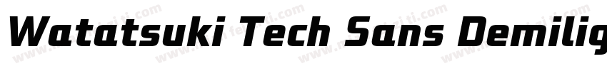 Watatsuki Tech Sans Demilight字体转换